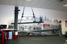 airbrush Wandbemalung Büro Coca Cola berlin