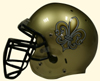 Airbrush Footballhelm Fleu de lis