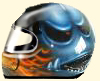 Helm Airbrush flammen