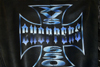 lederjacke airbrush chopper logo
