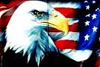 Airbrush Lederjacke Amerika Flagge mit Adler